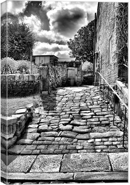 Heptonstall Back Alley Canvas Print by Sandi-Cockayne ADPS