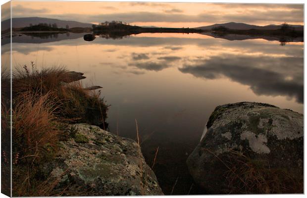 Loch Ba at Sunrise Canvas Print by Sandi-Cockayne ADPS