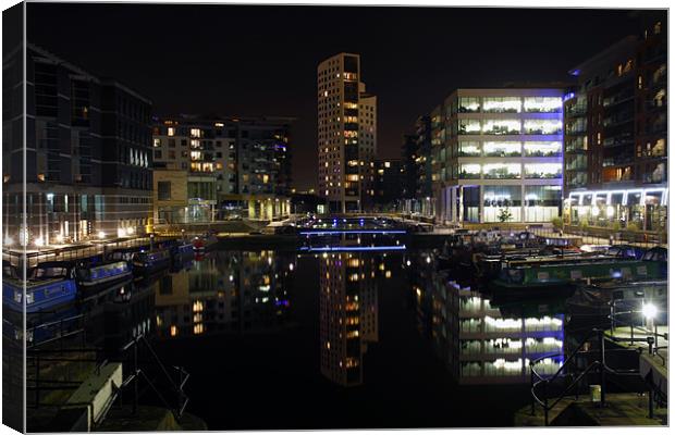Clarence Dock, Leeds - Colour Version Canvas Print by Sandi-Cockayne ADPS