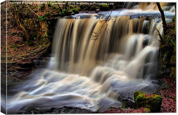 DALESCAPES: Crackpot Foss Canvas Print by Sandi-Cockayne ADPS