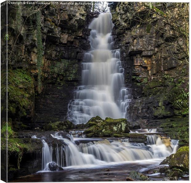  Mill Gill Force Canvas Print by Sandi-Cockayne ADPS