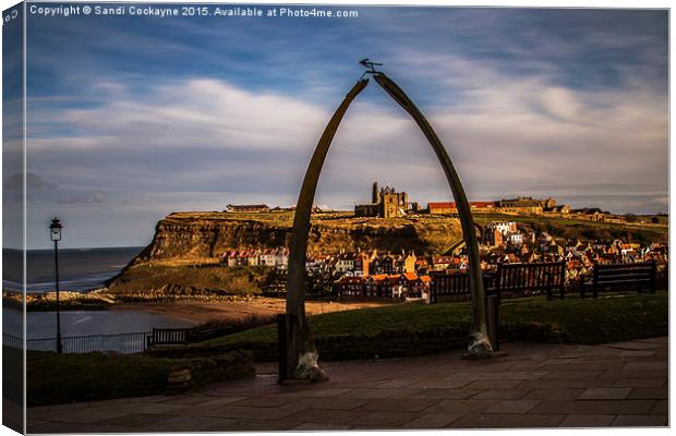  Whale Bones At Whitby Canvas Print by Sandi-Cockayne ADPS
