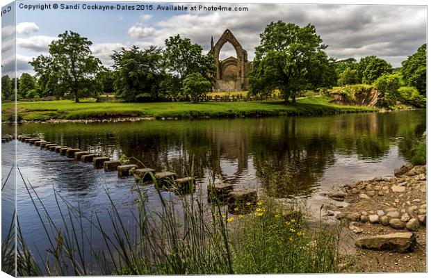  Bolton Abbey At The Best Of Summer Canvas Print by Sandi-Cockayne ADPS