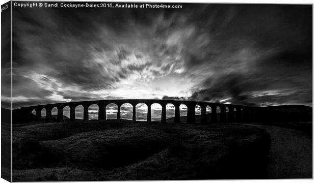  Eerie, Atmospheric Ribblehead Viaduct Canvas Print by Sandi-Cockayne ADPS