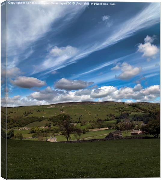  A Typical Dales Scene Canvas Print by Sandi-Cockayne ADPS