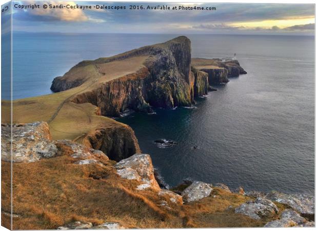 Neist Point,  Isle Of Skye Canvas Print by Sandi-Cockayne ADPS