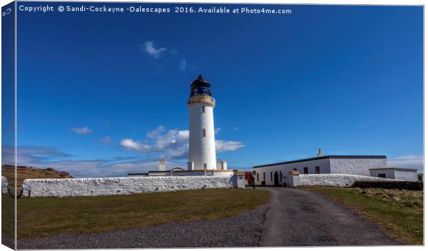 Mull Of Galloway Lighthouse Canvas Print by Sandi-Cockayne ADPS