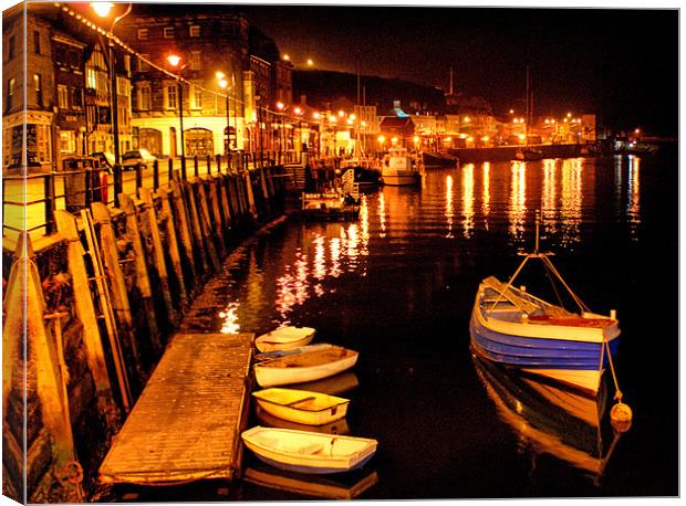 Whitby Harbour @ 4a.m. Canvas Print by Sandi-Cockayne ADPS