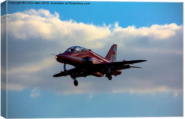Red Two Landing Canvas Print by Colin irwin