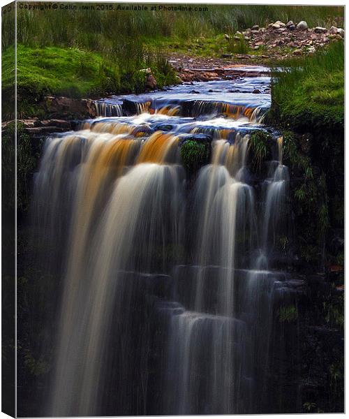  Thundering Waterfall Canvas Print by Colin irwin