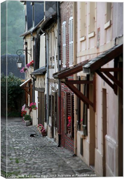 French Cottages -  Normandy Canvas Print by Samantha Higgs