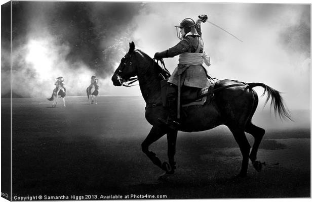 Cavalry Charge Canvas Print by Samantha Higgs