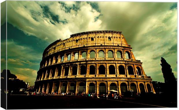 Colosseum - Rome Canvas Print by Samantha Higgs
