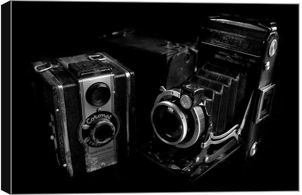 Old Cameras Canvas Print by Samantha Higgs