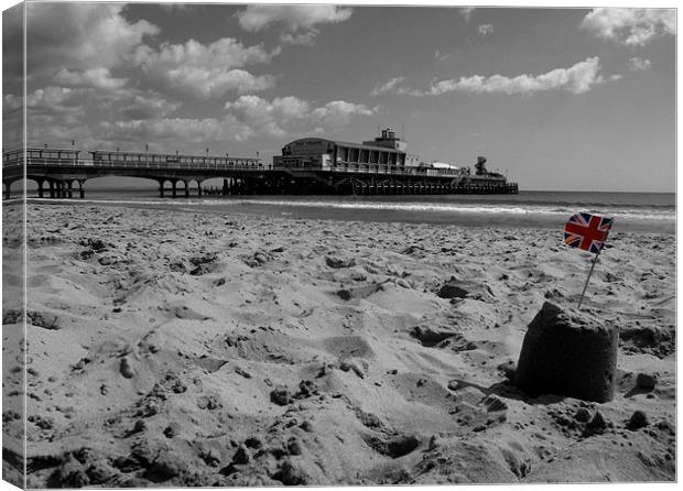 Bournemouth Pier in Black and White Canvas Print by Samantha Higgs