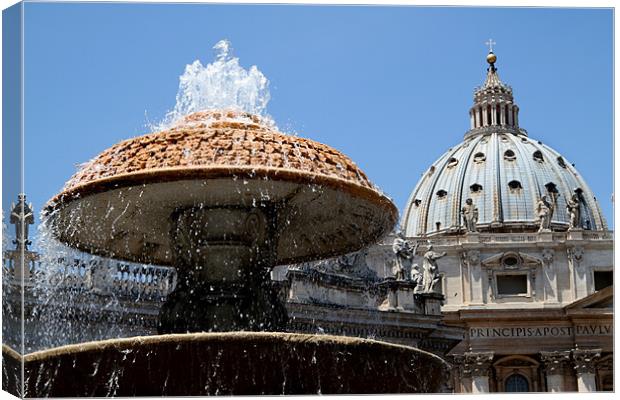 The Dome of St Peter's Canvas Print by Samantha Higgs
