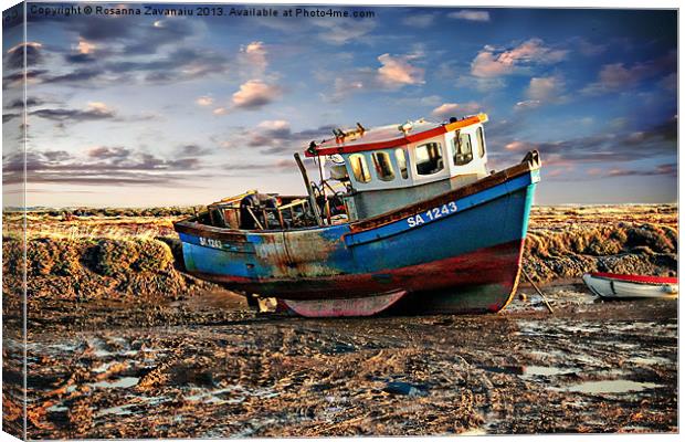 Morston Quay Canvas Print by Rosanna Zavanaiu