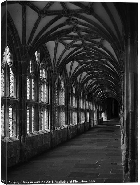Wells cathedral cloisters Canvas Print by Sean Wareing