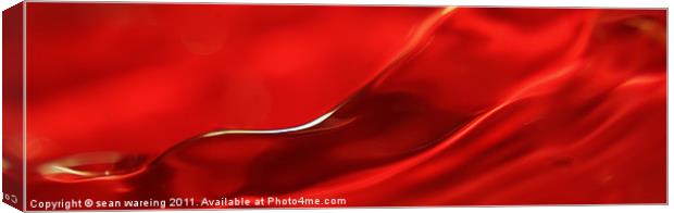 Red velvet Canvas Print by Sean Wareing