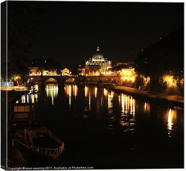 Rome by night Canvas Print by Sean Wareing