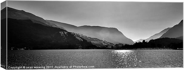 Llanberis lake Canvas Print by Sean Wareing