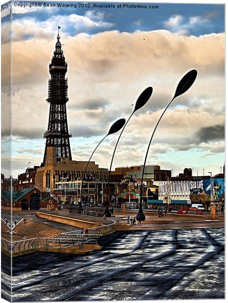Blackpool Prom. Canvas Print by Sean Wareing