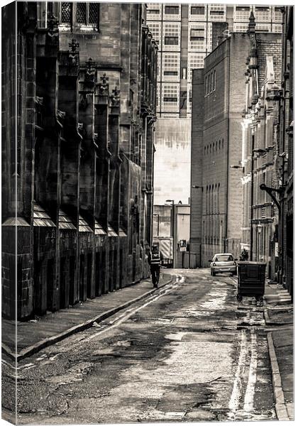 Manchester Backstreets Canvas Print by Sean Wareing