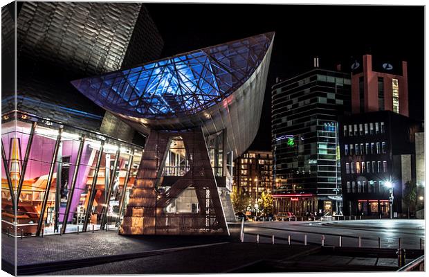  The Lowry Theatre  Canvas Print by Sean Wareing