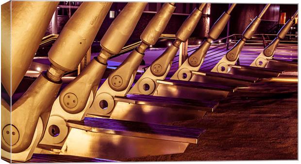  Bridge Anchors Canvas Print by Sean Wareing