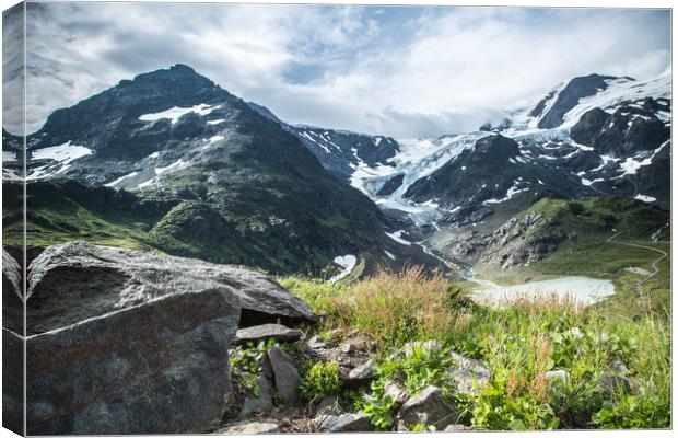 The Alps #6 Canvas Print by Sean Wareing