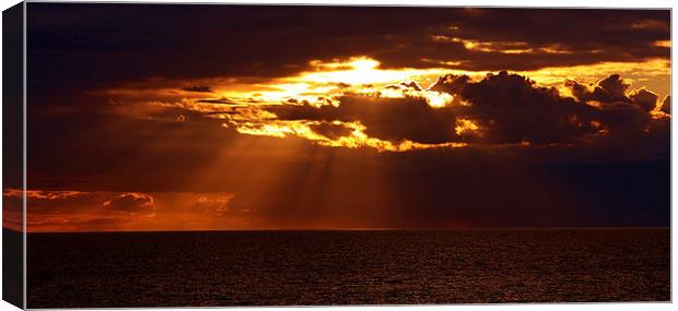 Aberafon sunset Canvas Print by Sean Wareing