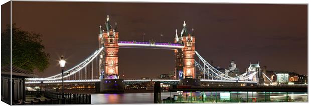 Tower Bridge Panorama Canvas Print by peter tachauer