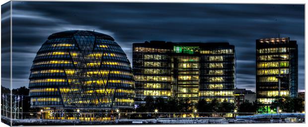 London City Hall Canvas Print by peter tachauer