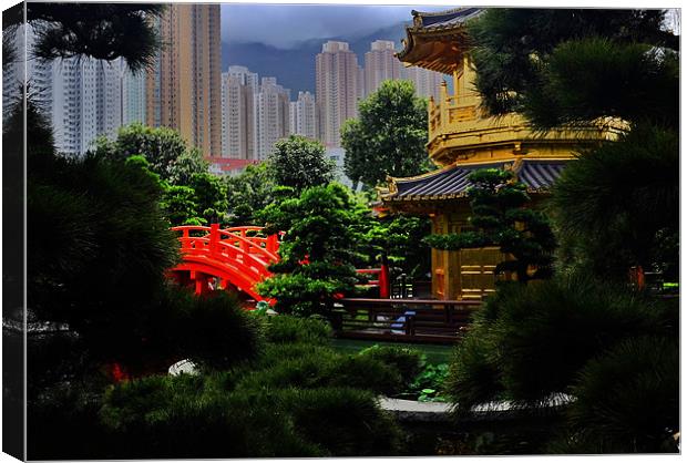 Gardens of Nan Lian Canvas Print by peter tachauer