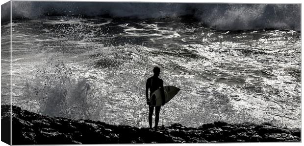 The Surfers Prayer Canvas Print by peter tachauer