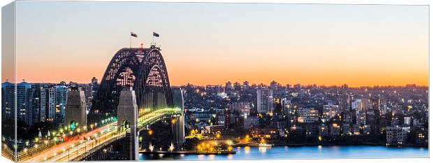 Sydney Dawn Panorama Canvas Print by peter tachauer