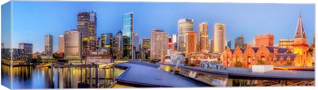  Sydney Panorama Canvas Print by peter tachauer