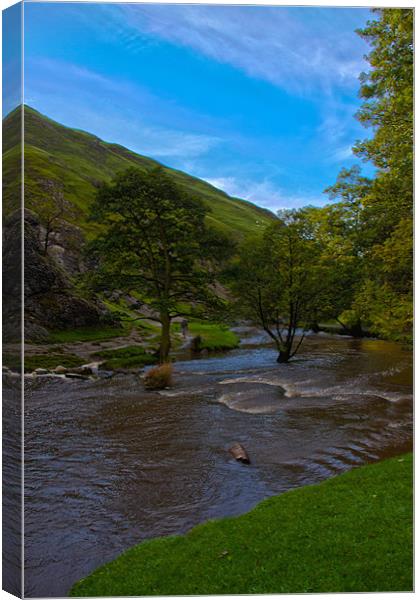Dovedale Canvas Print by peter tachauer