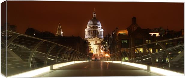 St Pauls Panorama Canvas Print by peter tachauer