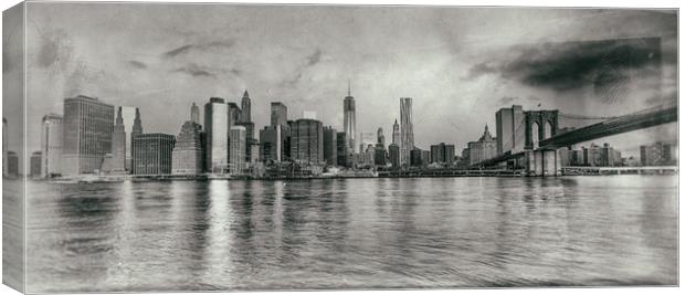 Manhattan Skyline  Canvas Print by peter tachauer