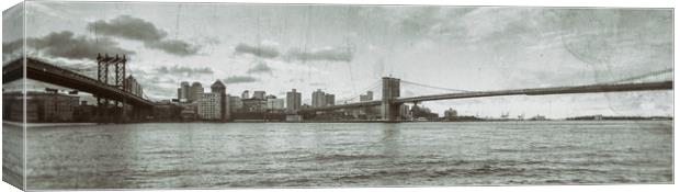 Manhattan Skyline  Canvas Print by peter tachauer