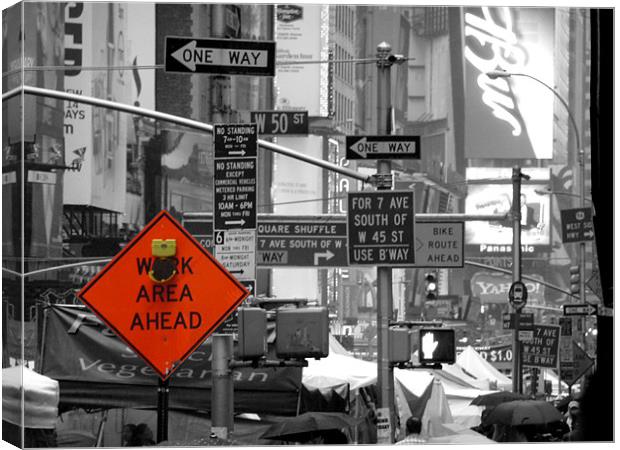 Directions? It's Black and White! Canvas Print by peter tachauer
