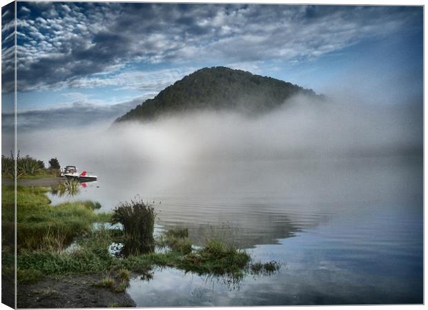 Lake - South Island, New Zealand Canvas Print by peter tachauer