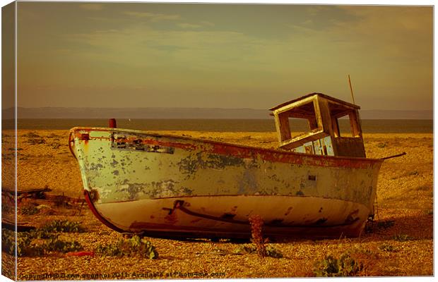 An Old Wrecked Fishing Boat 3 Canvas Print by Dawn O'Connor