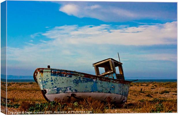 An Old Wrecked Fishing Boat 9 Canvas Print by Dawn O'Connor