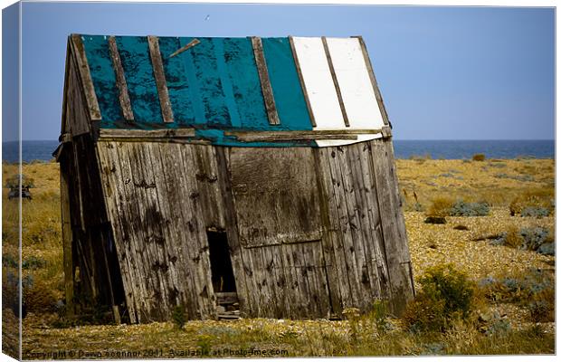 The Old Winch Shed - Dungeness Canvas Print by Dawn O'Connor