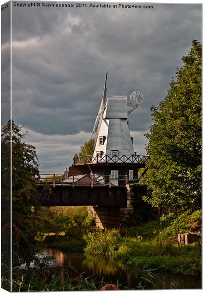 The Rye Windmill, East Sussex. 3 Canvas Print by Dawn O'Connor