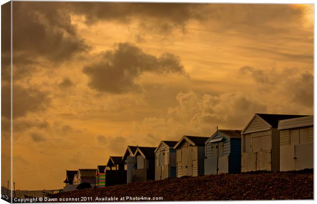 Hurricane Katrina on the South Coast UK Canvas Print by Dawn O'Connor