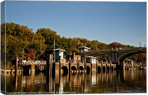 Richmond Lock Canvas Print by Dawn O'Connor