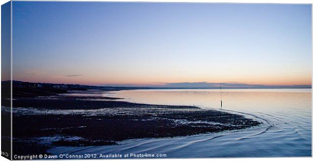 Whitstable Sunset Canvas Print by Dawn O'Connor
